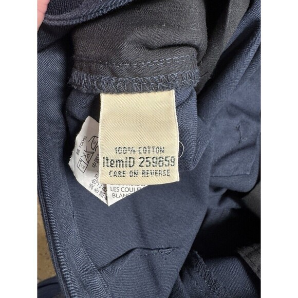 LL Bean Bayside Favorite Fit Pants Womens 4 Navy Blue Wrinkle Resistant NEW - Picture 6 of 12